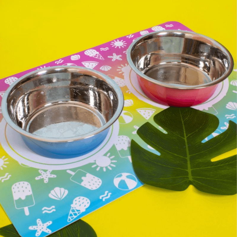 Anti-Slip Pet Bowl Mat, 50x33cm