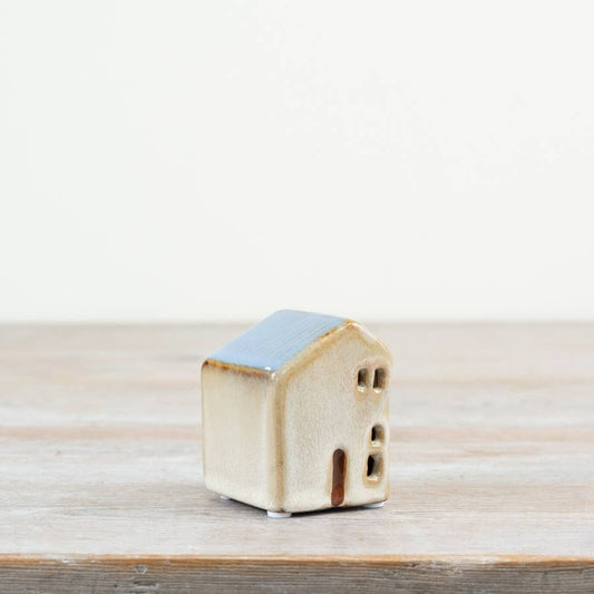 Rustic Ceramic LED House - 7 cm Tall
