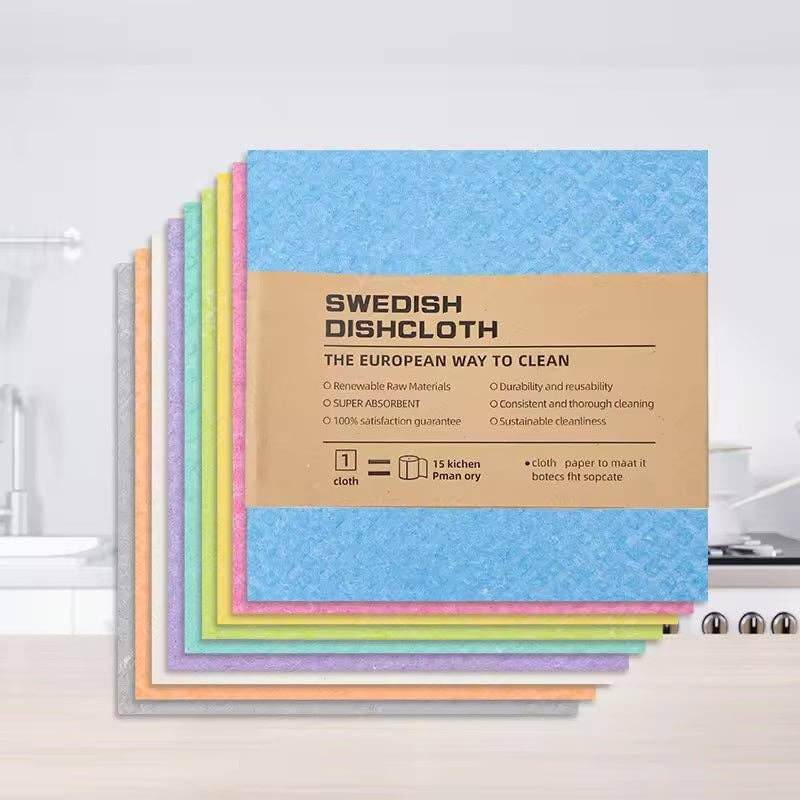 Swedish Dish Cloths - 4 Pack: Blue