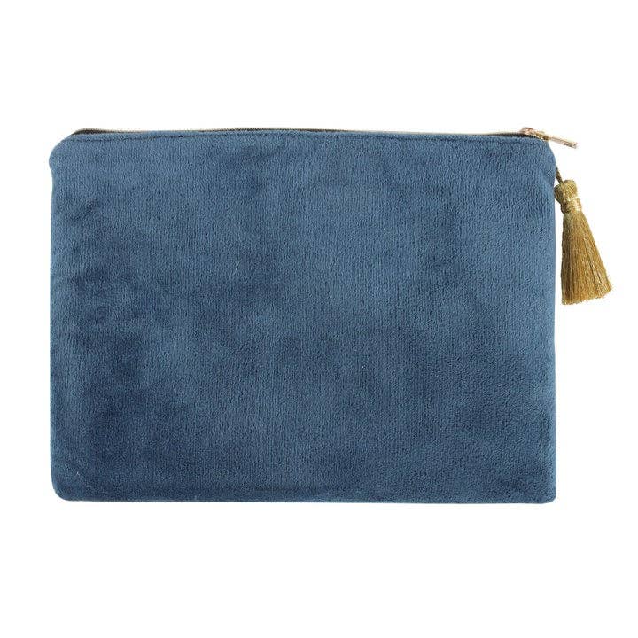 Mystical Midnight Hare Velvet Makeup Bag