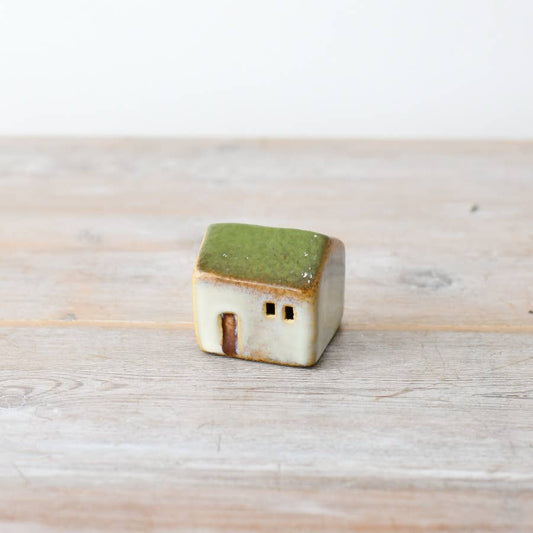 Rustic Ceramic LED House - 5.5 cm Tall