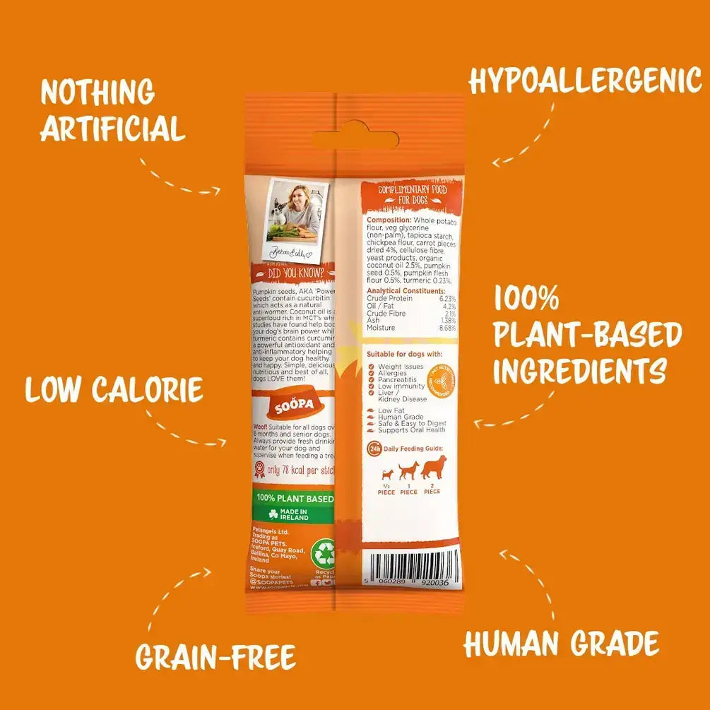 Carrot & Pumpkin Dog Dental Sticks