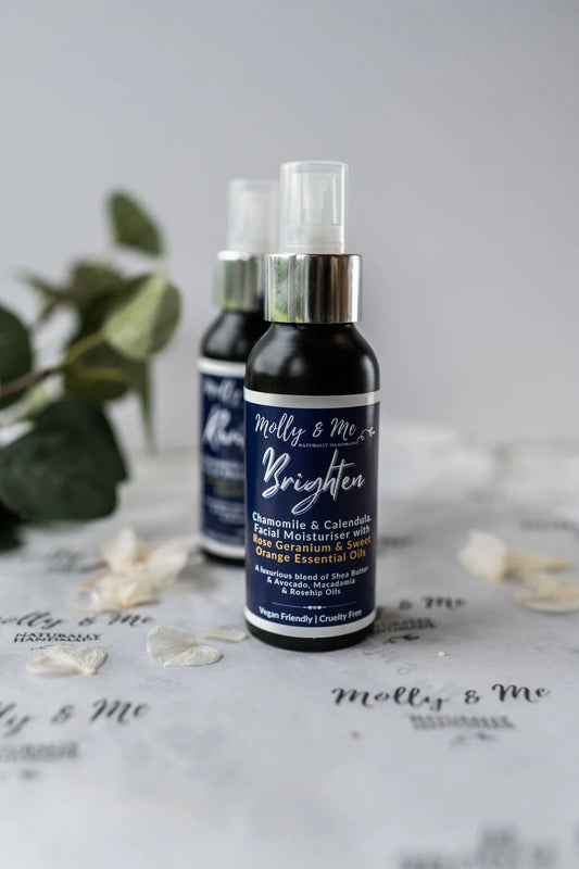 Facial Moisturiser -'Brighten' Rose Geranium & Sweet Orange