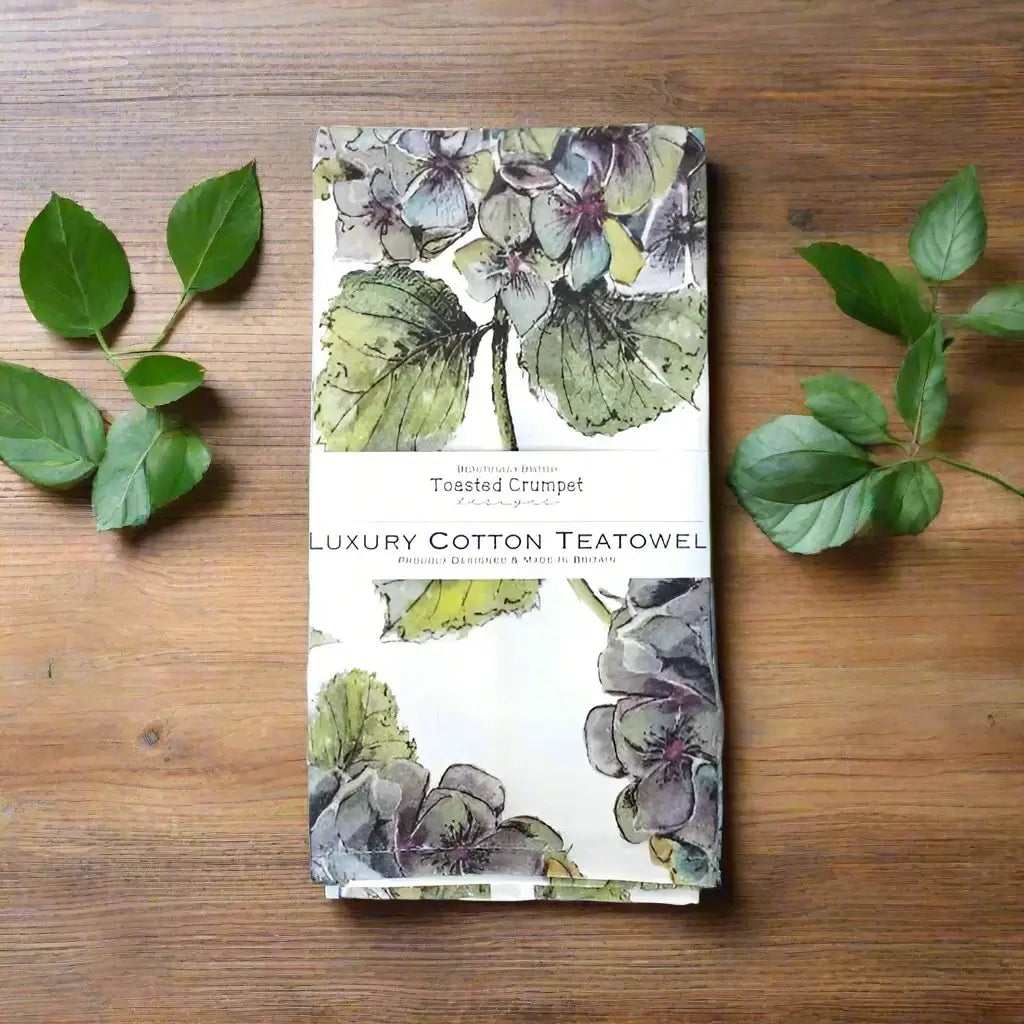 Tea Towel Hydrangea (Pure)