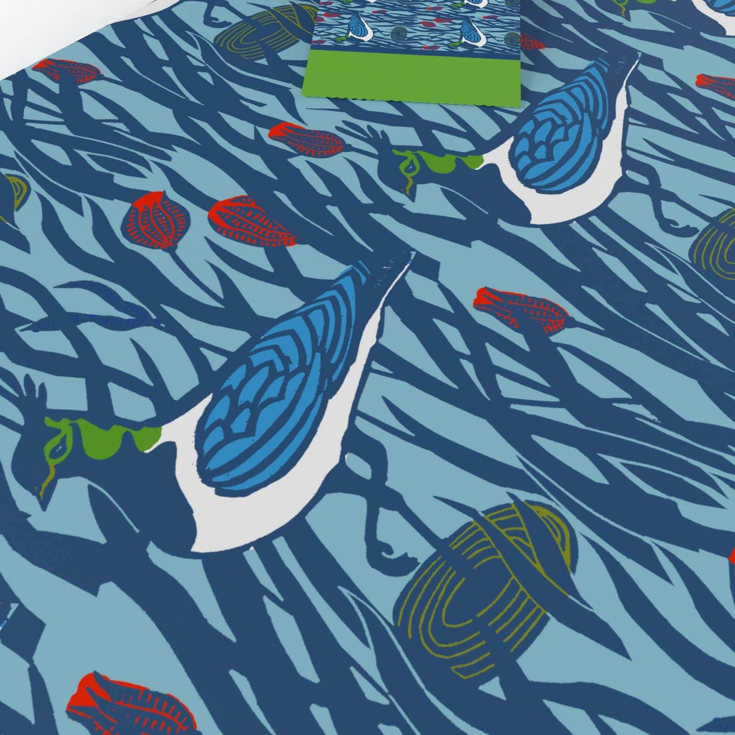 A close up view of Lapwings wrapping paper