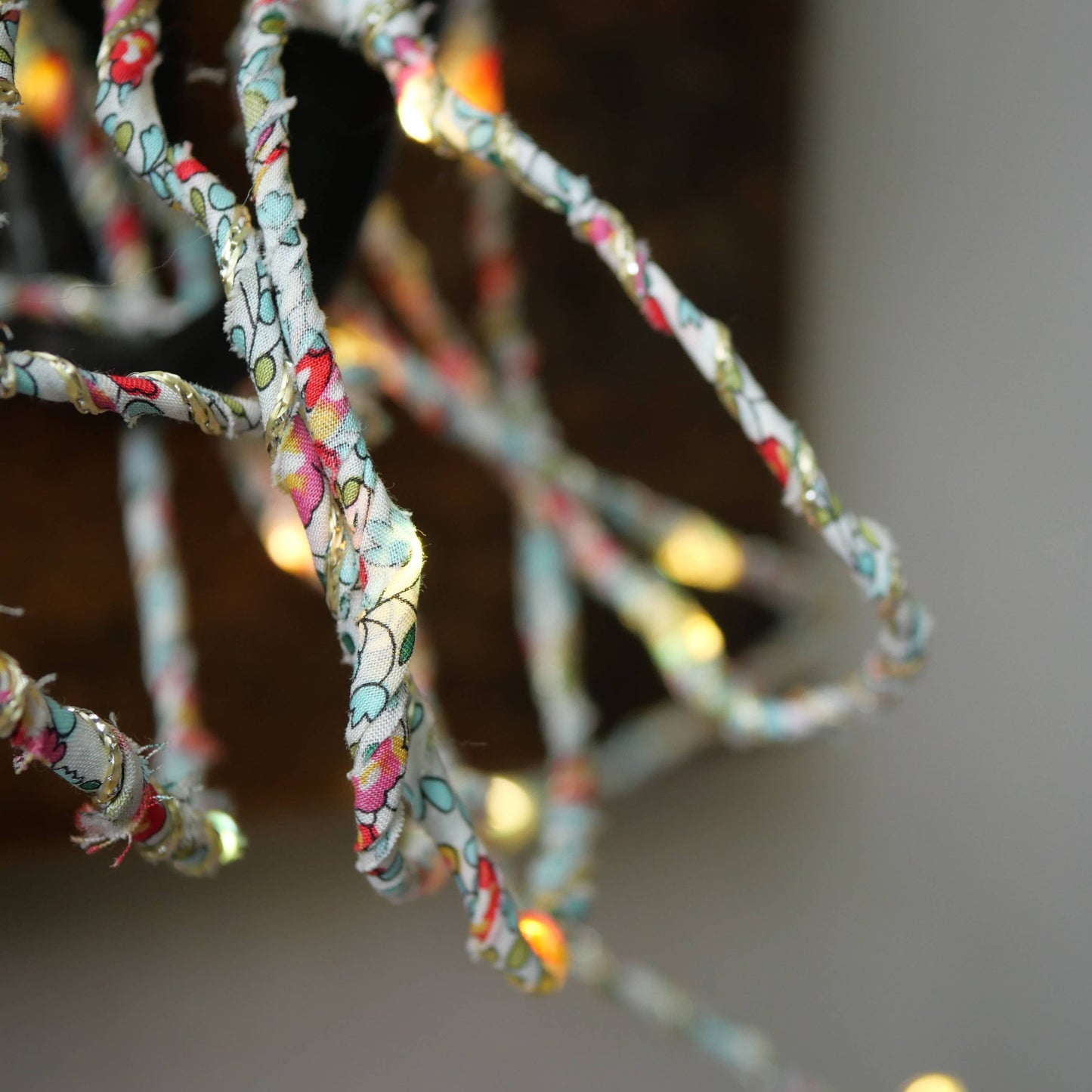 Liberty Print Fairy Light String: Eloise lit up