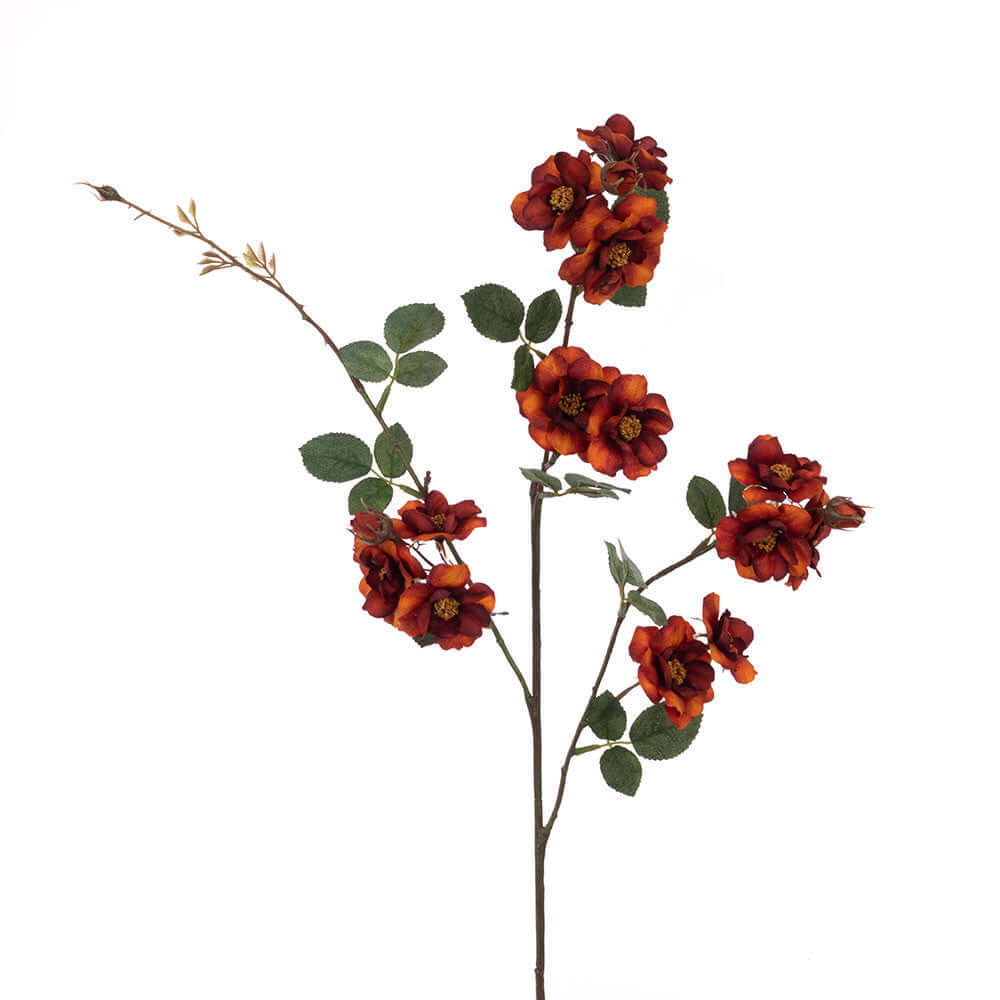 Flame Orange Eco Rose Spray 89 cm - Flame Orange