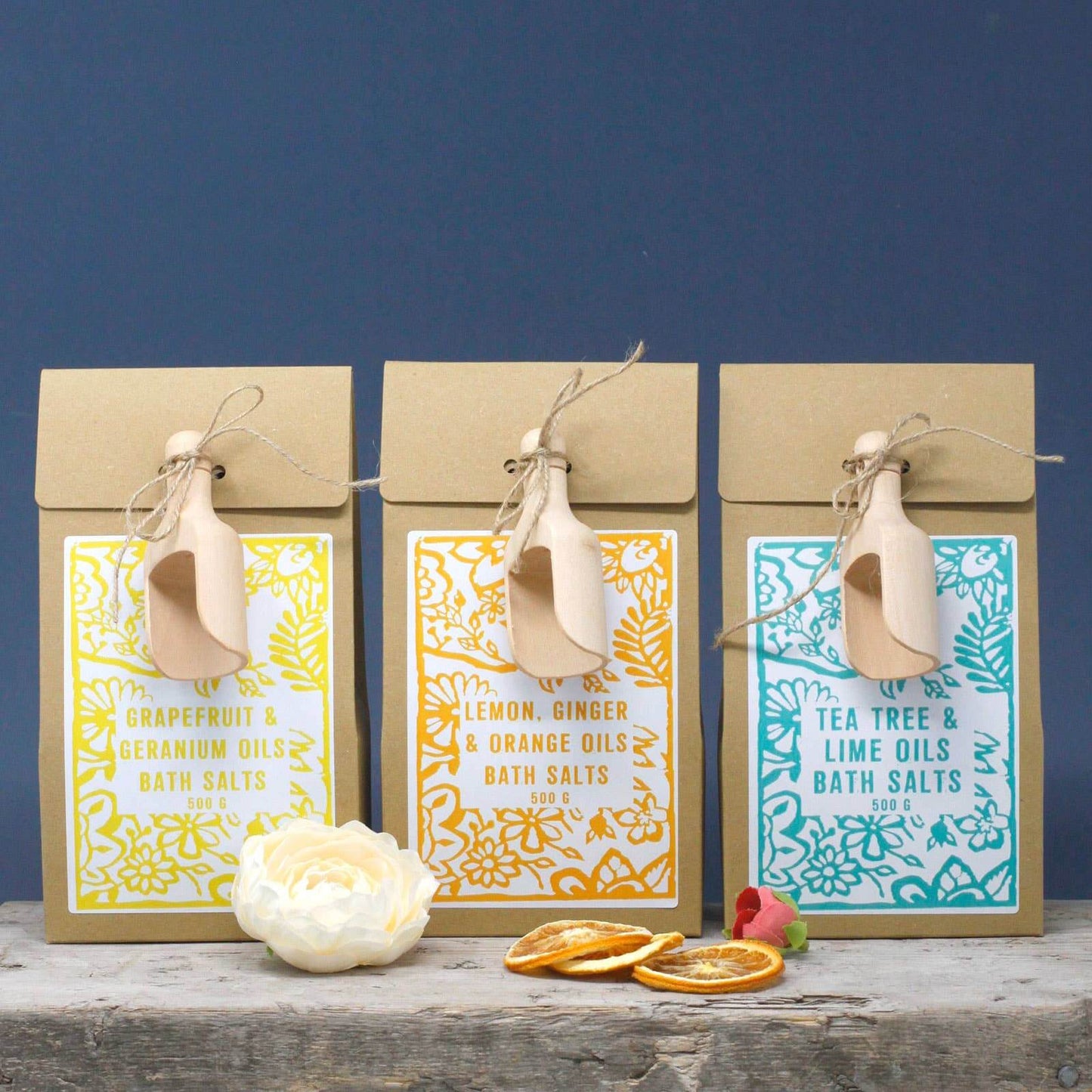 Selection of baths salts ion a row