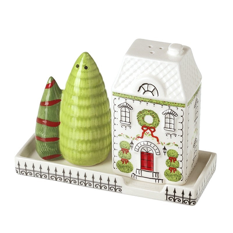 House & Tree Salt & Pepper Shakers Set