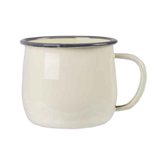Enamel Belly Mug - 375ml - Cream