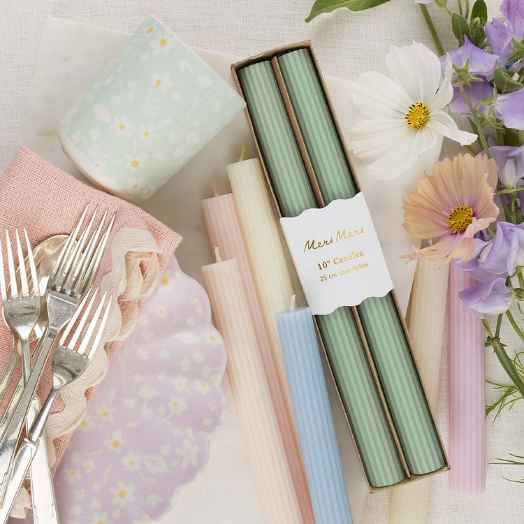 Unscented Candles- Decorative Taper & Statement Styles