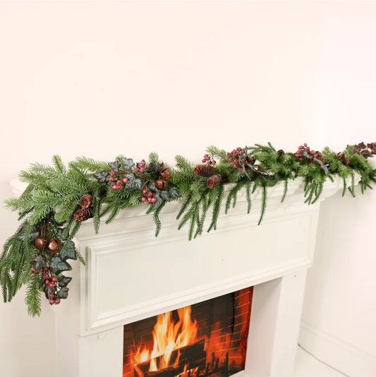 Premium Country Forest With Bell Garland (180cm)