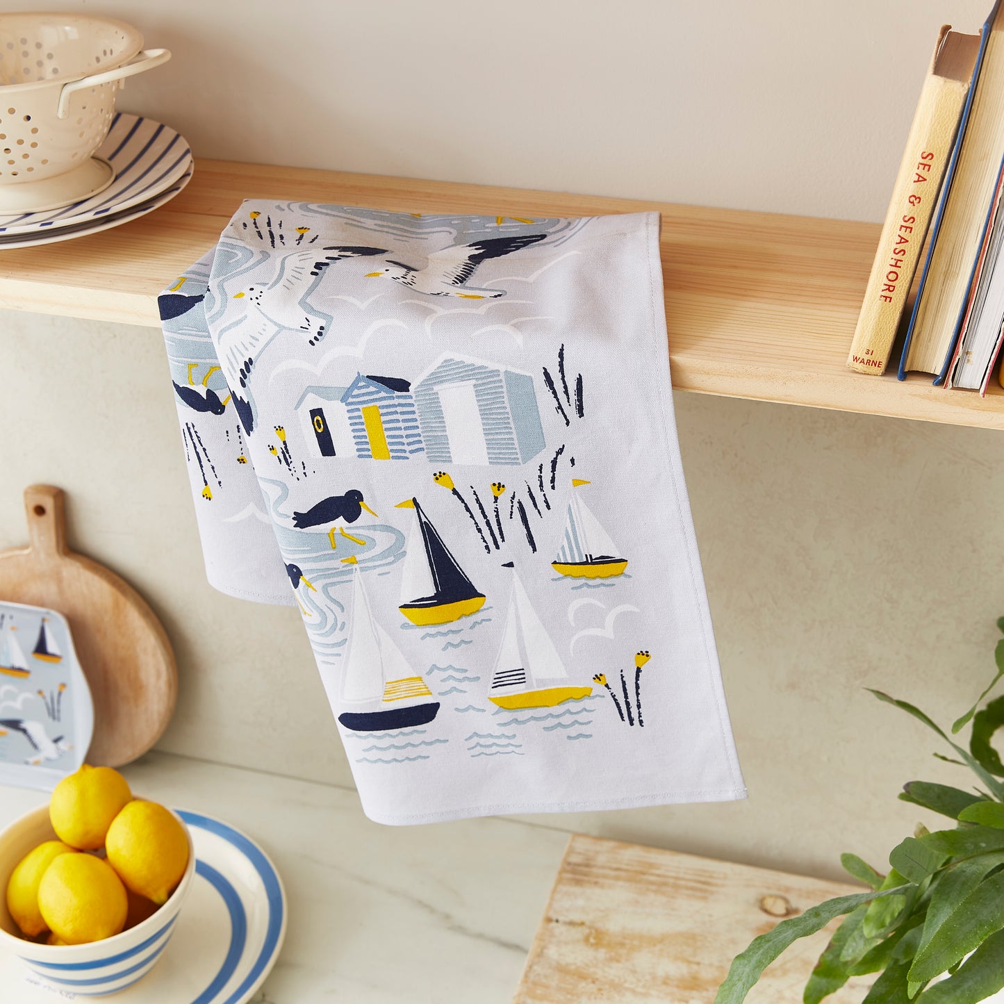 Cotton Tea Towel - Seashore