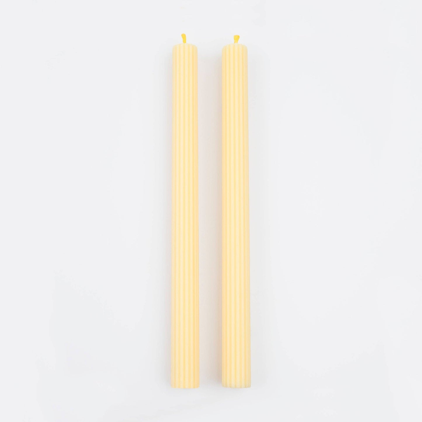 Lemon Sherbet Yellow Taper Candles