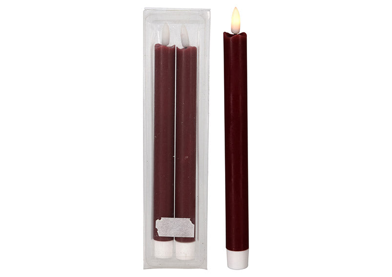 LED Taper Candles - Set of 2