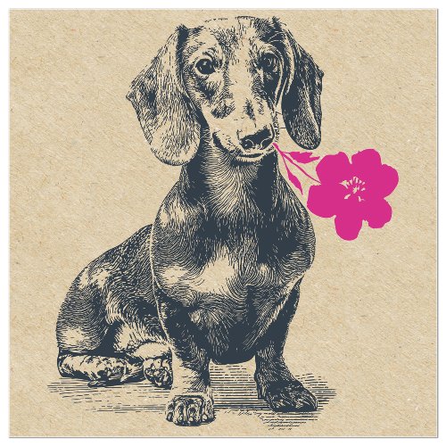 Sausage Dog Napkin