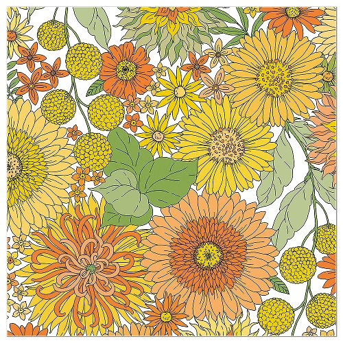 Yellow Bloom Napkin