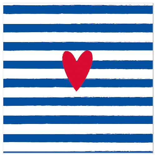 Heart & Stripe Napkin