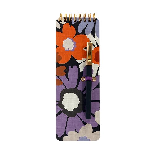 Retro Flowers - Notebook with Pen