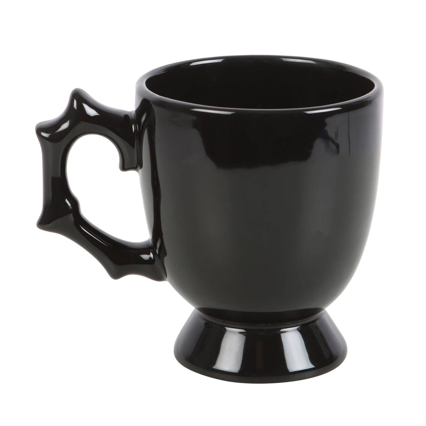 Gothic Halloween Black Spider Teacup Mugs