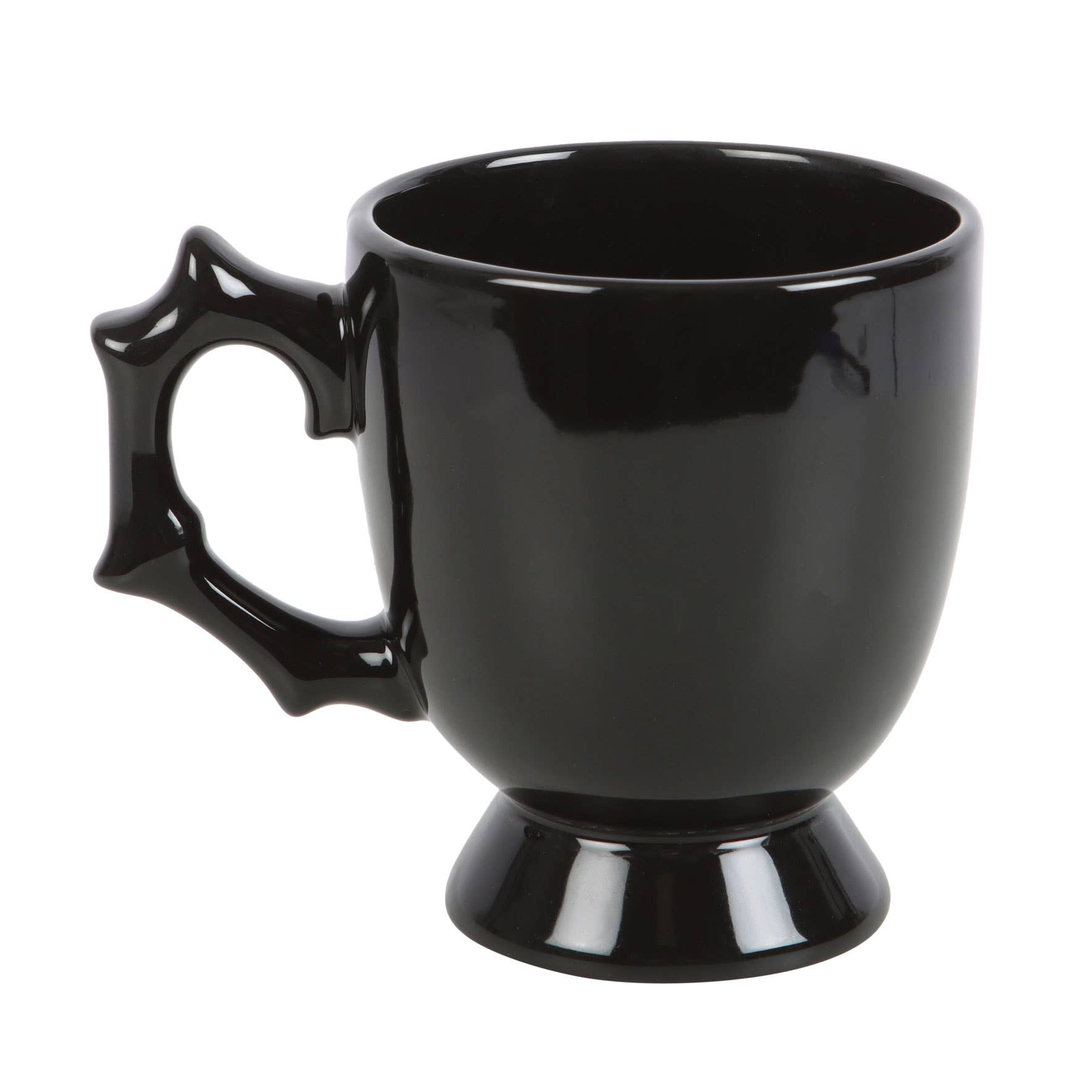 Gothic Halloween Black Spider Teacup Mugs