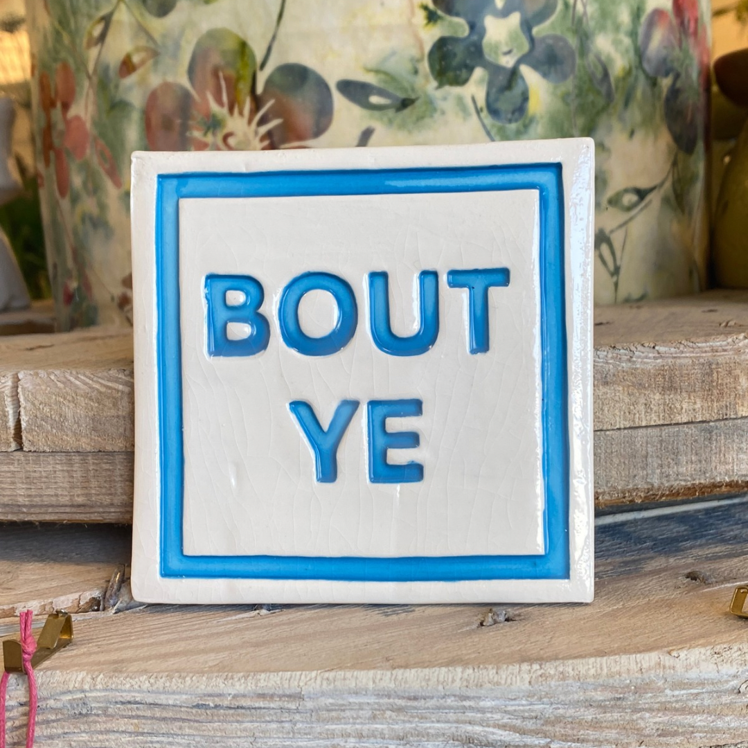 Handmade Ceramic Coaster - Bout Ye