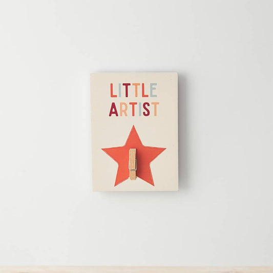 Little Artist Peg Sign, 13.5cm