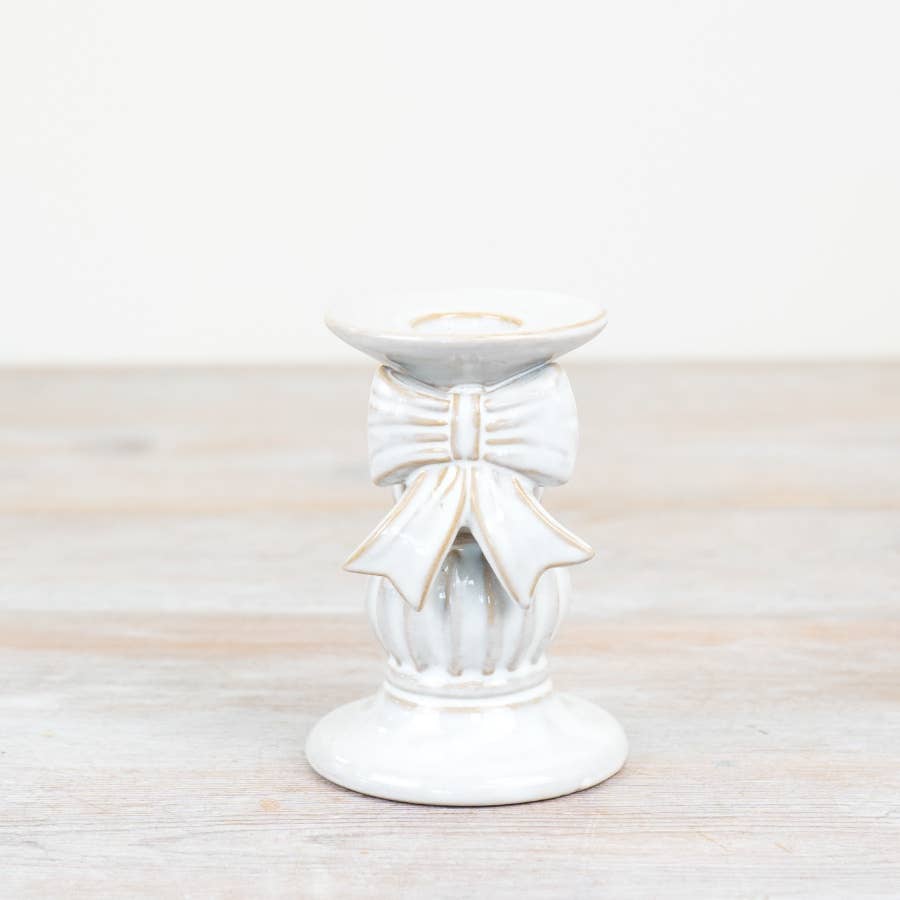 Bow Pillar Candle Holder