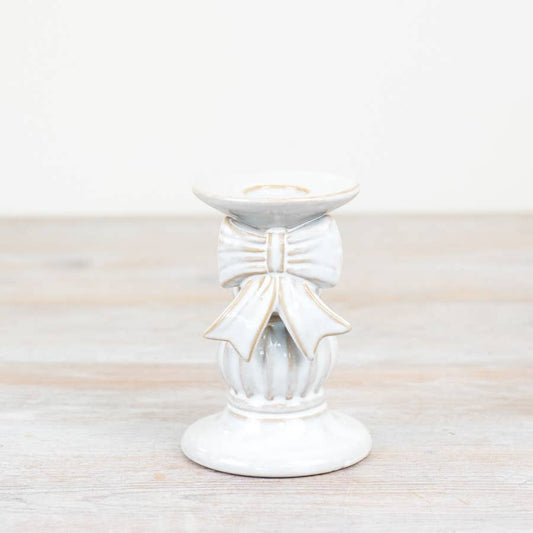 Bow Pillar Candle Holder