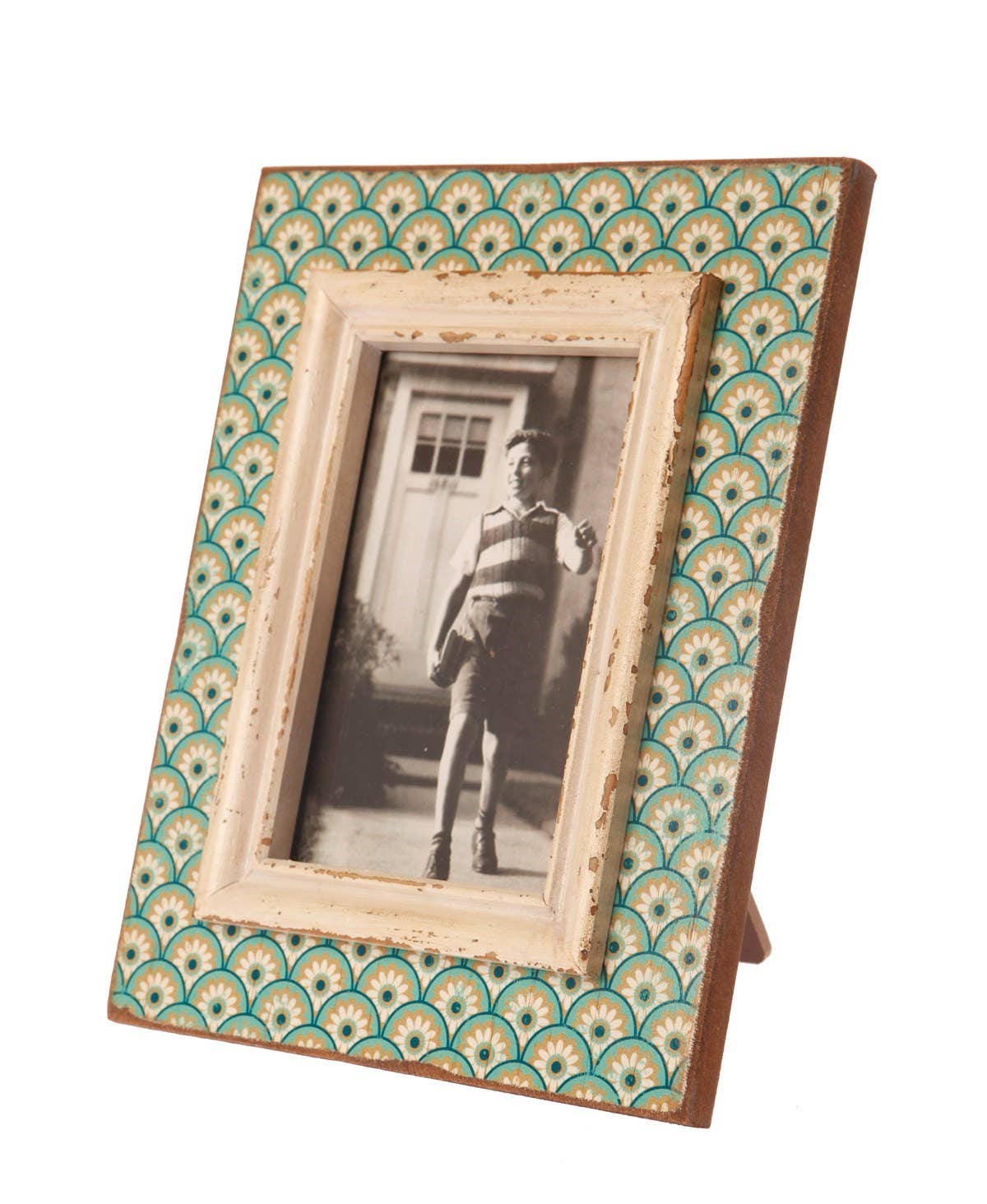 Boudoir Stamp Photo Frame-Aqua