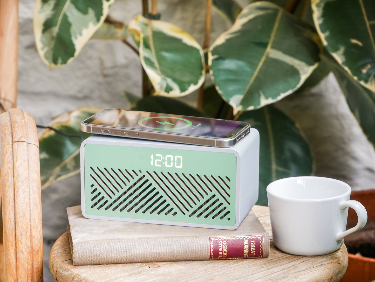 Rise Mix Wirless Charger & Bluetooth Speaker Alarm Clock