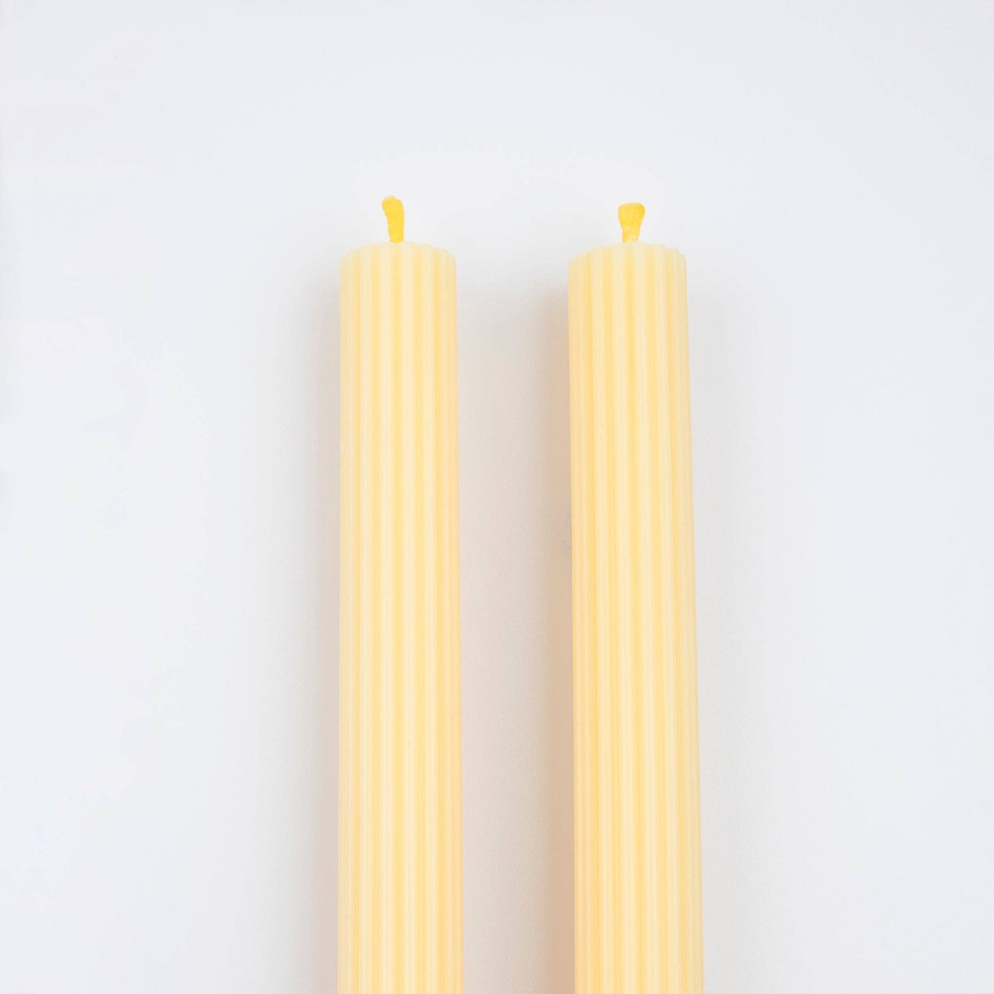 Lemon Sherbet Yellow Taper Candles