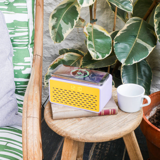 Rise Mix Wirless Charger & Bluetooth Speaker Alarm Clock