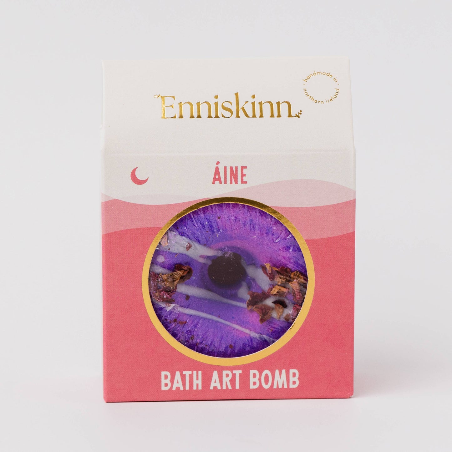 Enniskinn - Handmade N.Irish Selfcare - Bath Bomb - Rose Petitgrain Myrtle - Aine