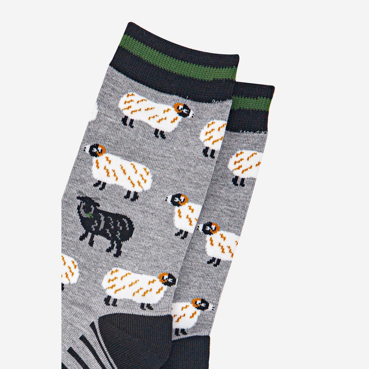 Men's Bamboo Socks - Black Sheep: UK 7-11 close up