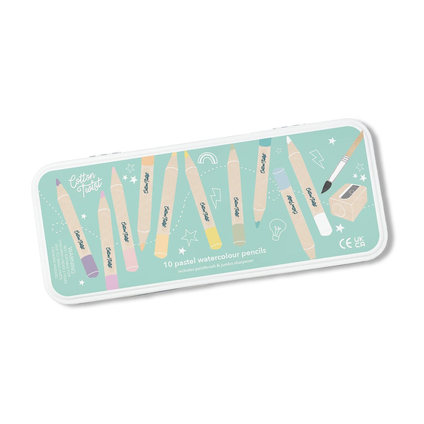 Jumbo Watercolour Pencils Tin - Pastel