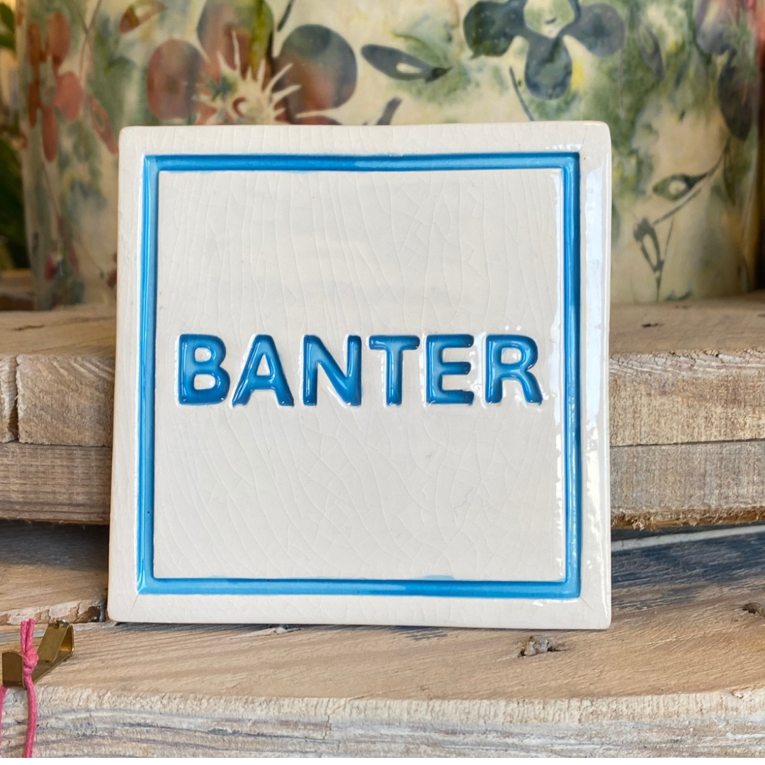 Handmade Ceramic Coaster - Banter