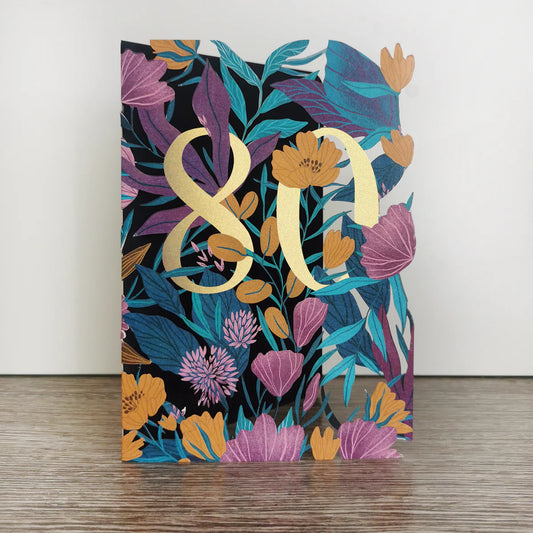 80th Birthday Card