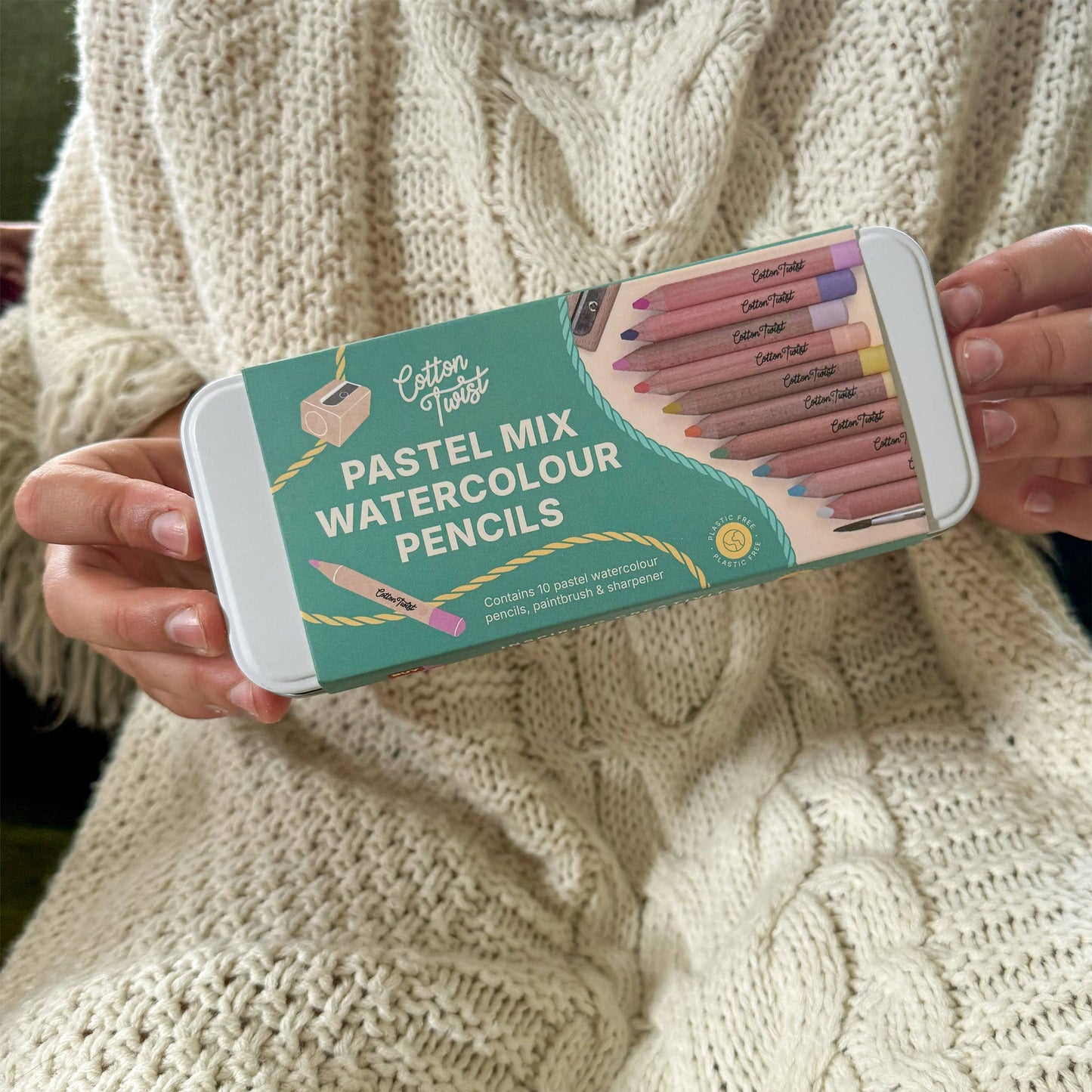 Jumbo Watercolour Pencils Tin - Pastel