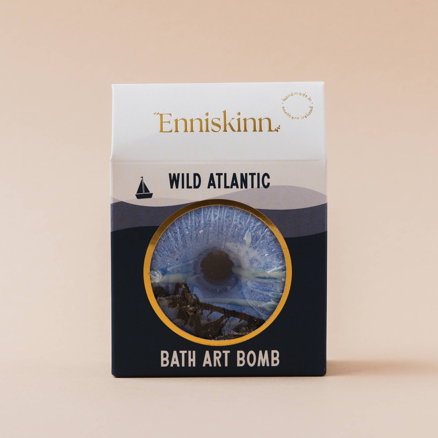 Enniskinn - Handmade N.Irish Selfcare - Bath Bomb - Sage Hyssop Niaouli - Wild Atlantic