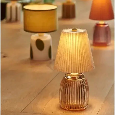 Decorative lamps on a table