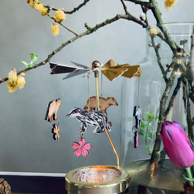 Candle Carousel - Badger