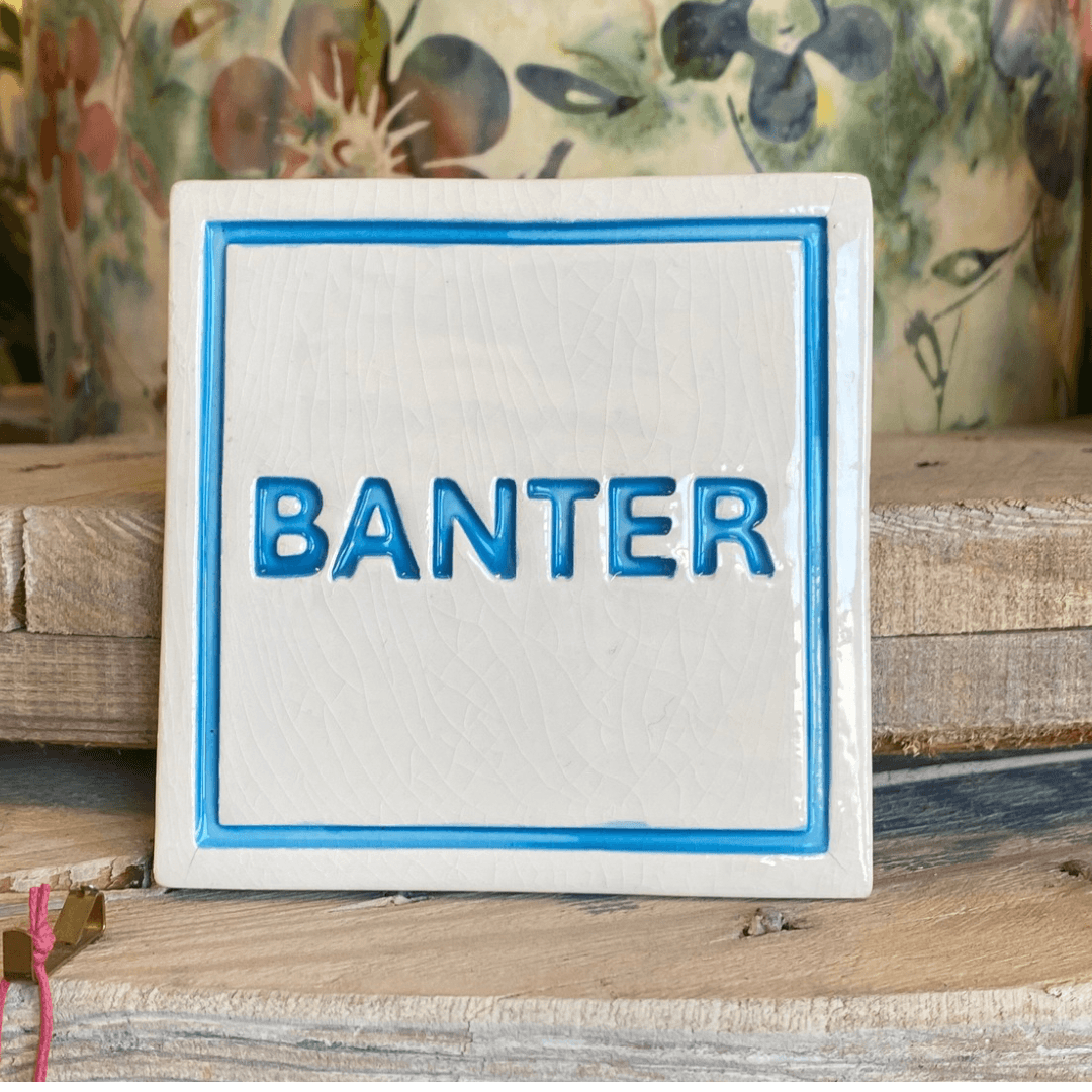 Handmade Ceramic Coaster - Banter