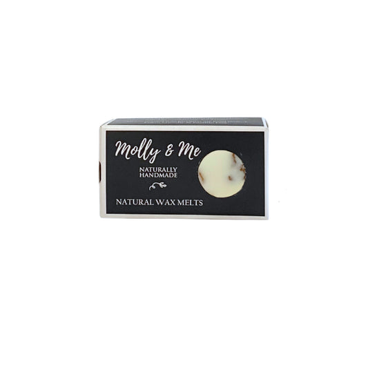 Molly & Me Natural Wax Melts - Be Mindful scent Boxed on white background