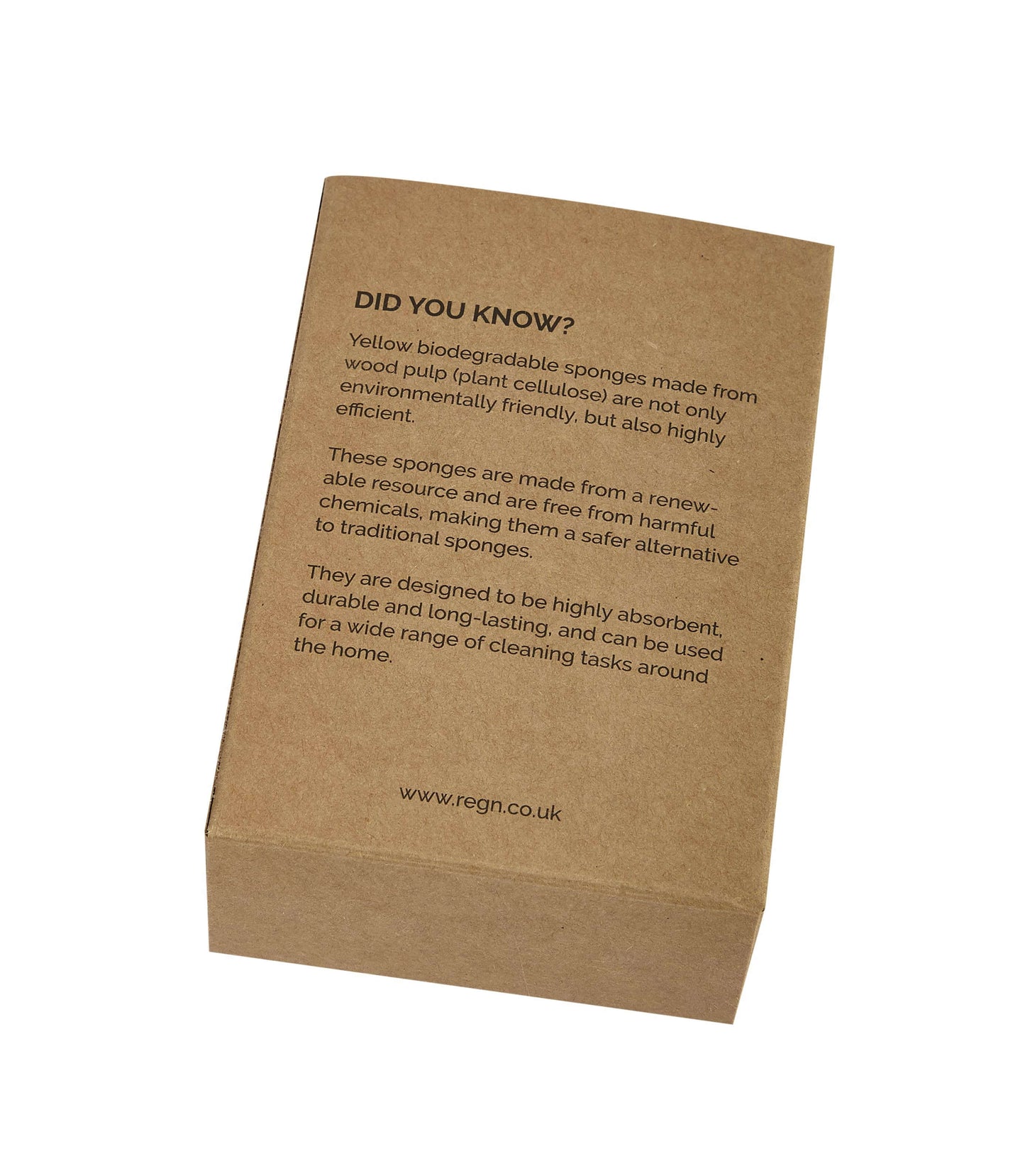 Biodegradable Kitchen Sponges - (Pack of 2) Back of the box with more details