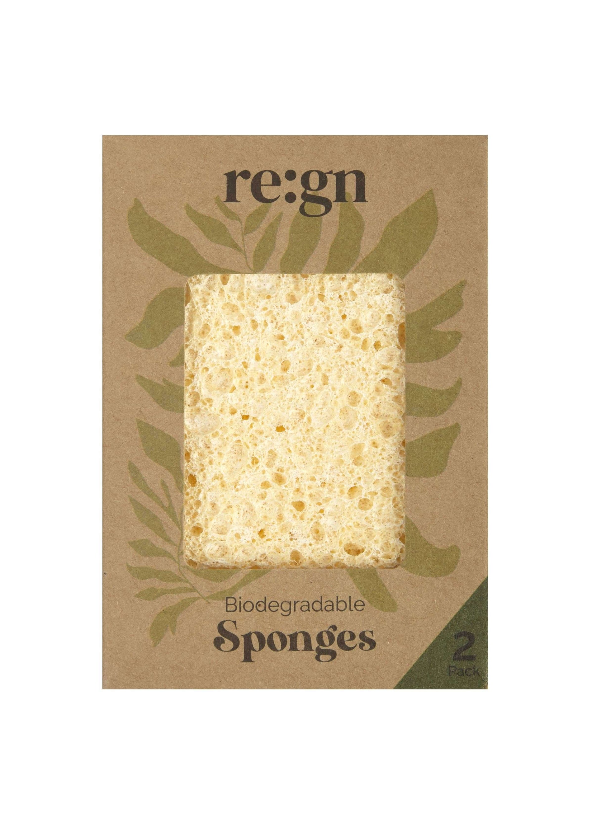 Biodegradable Kitchen Sponges - (Pack of 2) in box on a white background