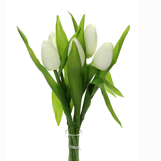 Bunch of Cream Tulips-Artificial