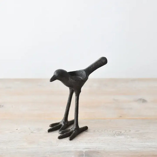 Cast Iron Bird Candle Holder, 14.5cm