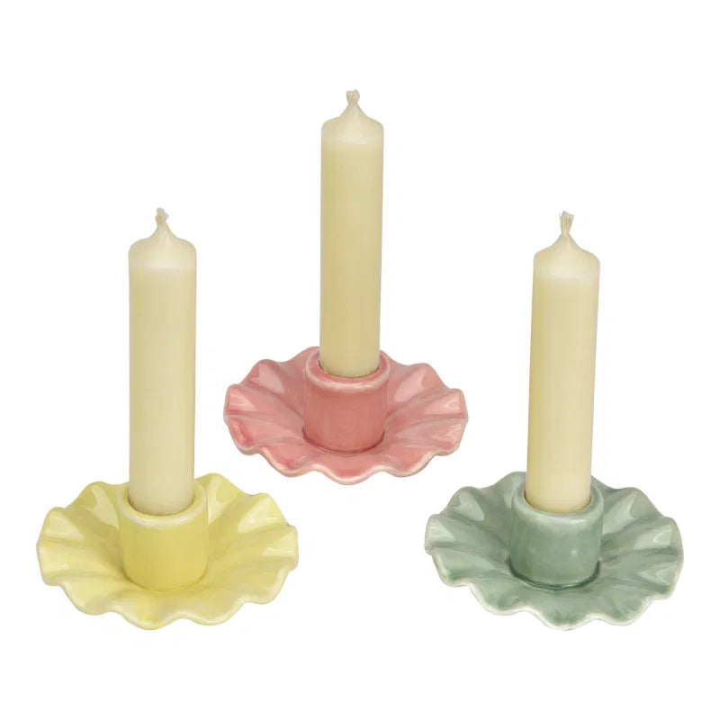 Candle Holder Pastel with candles