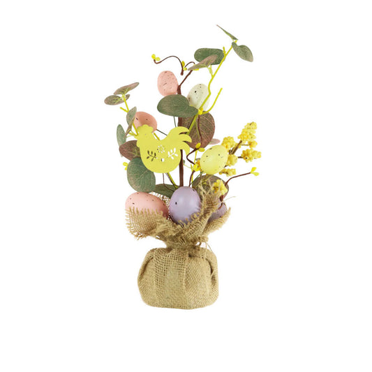 Easter Tree with Pastel Eggs - 34 cm tall